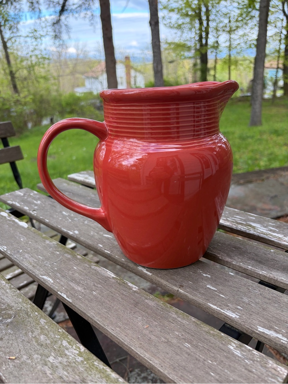 Color Connection Ceramic Pitcher, Vintage Montgomery Ward! Like New